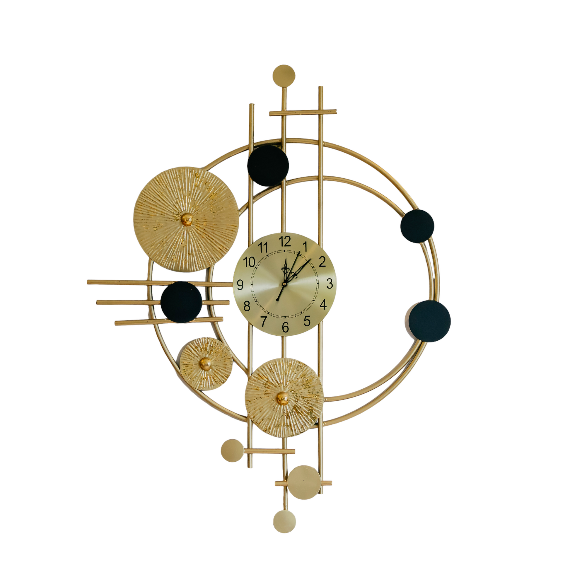 Golden Symphony Wall Clock Dekspace
