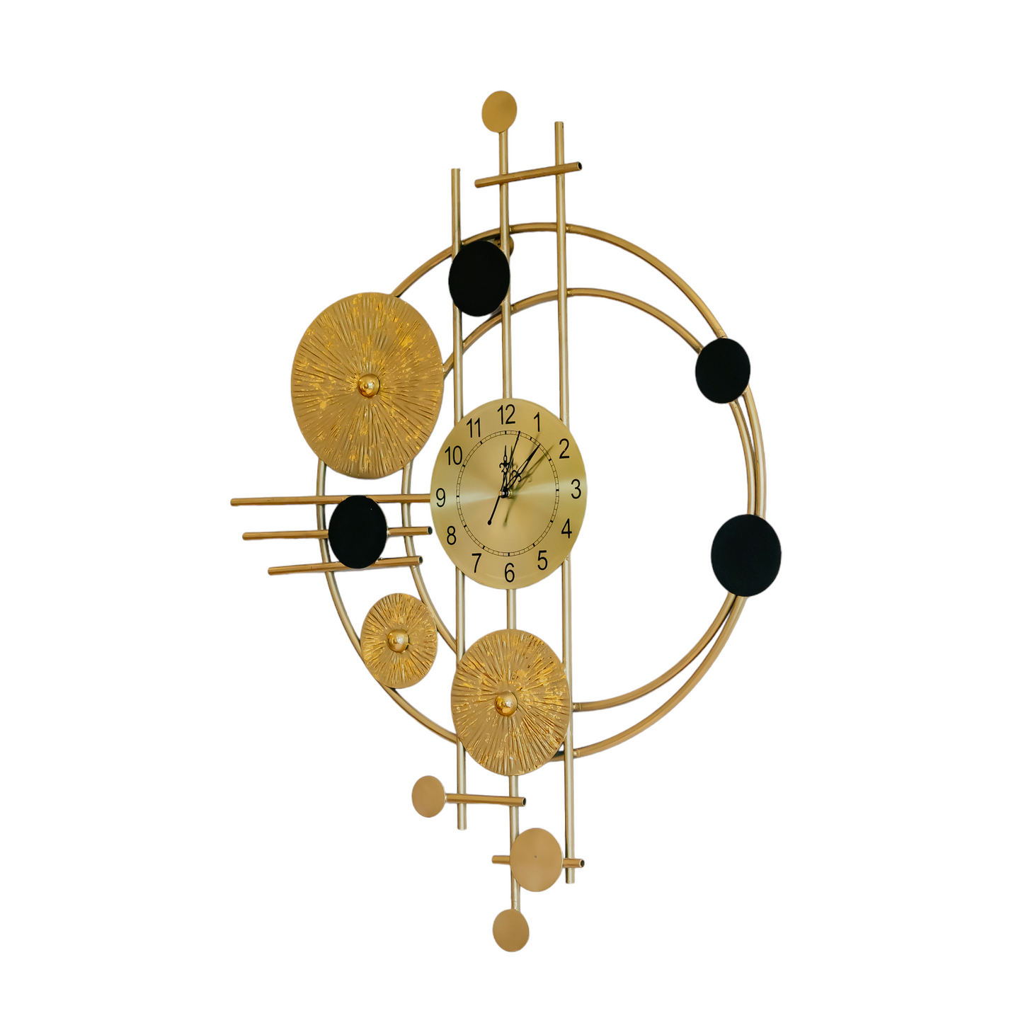 Golden Symphony Wall Clock Dekspace