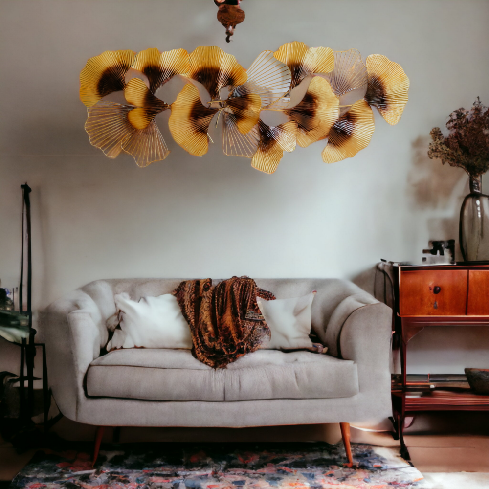 Golden Bloom IRON WALL ART Dekspace