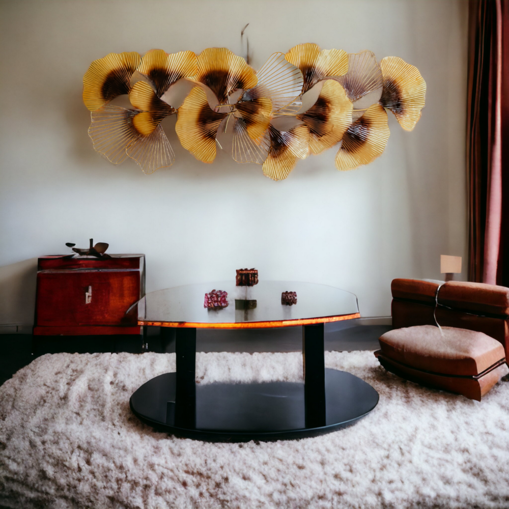 Golden Bloom IRON WALL ART Dekspace