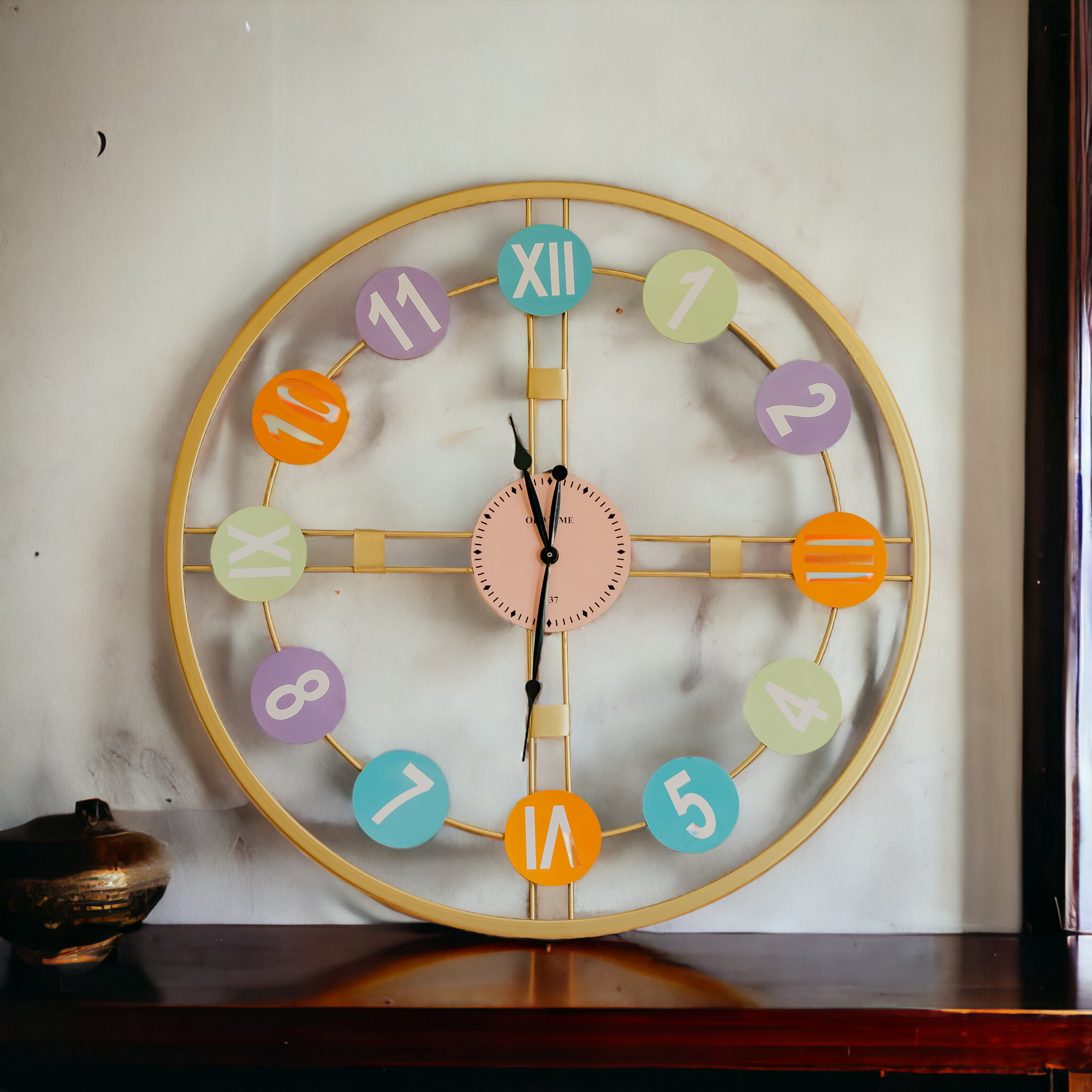 Rainbow Radiance Wall Clock Dekspace