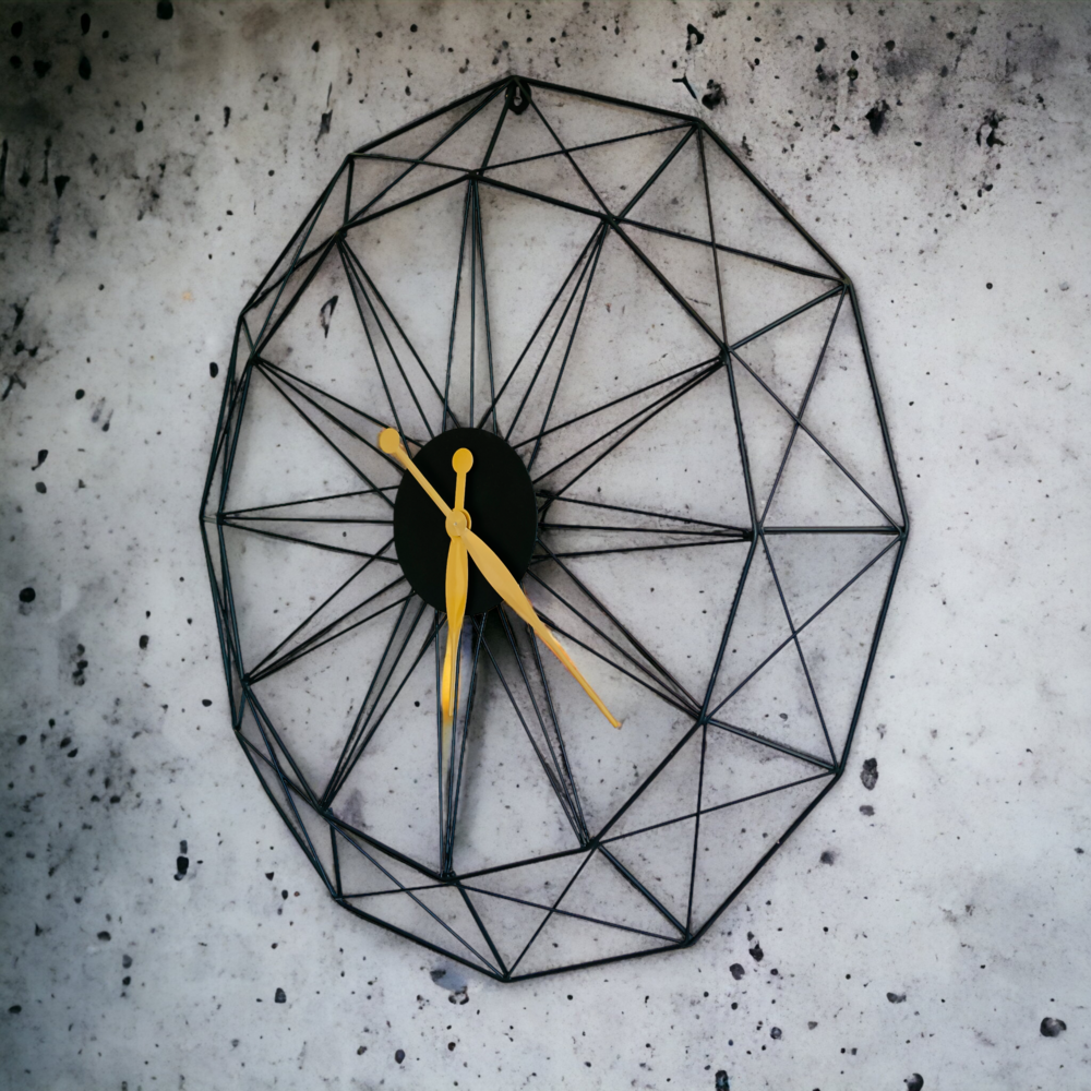 Geometric Grandeur Wall Clock Dekspace