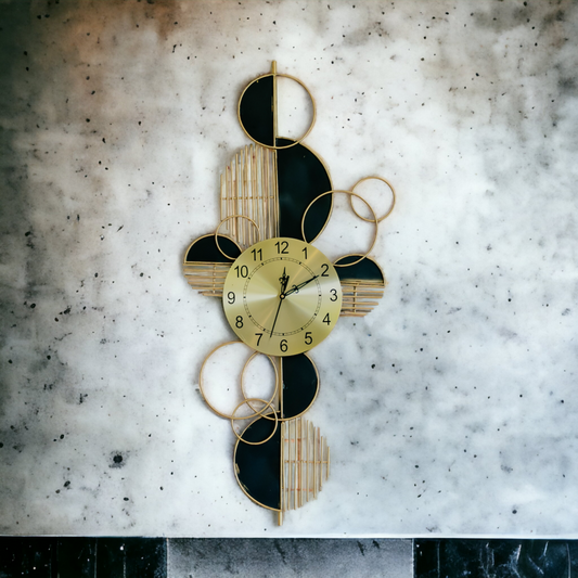 GeoChic Designer Metal Wall Clock Dekspace