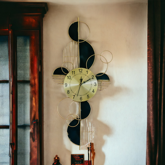 GeoChic Designer Metal Wall Clock Dekspace