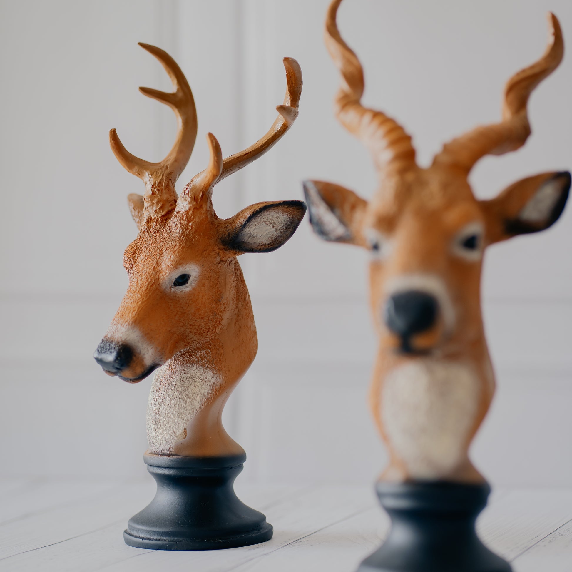 Royal Reindeer Bust with Antlers Table Accent Dekspace