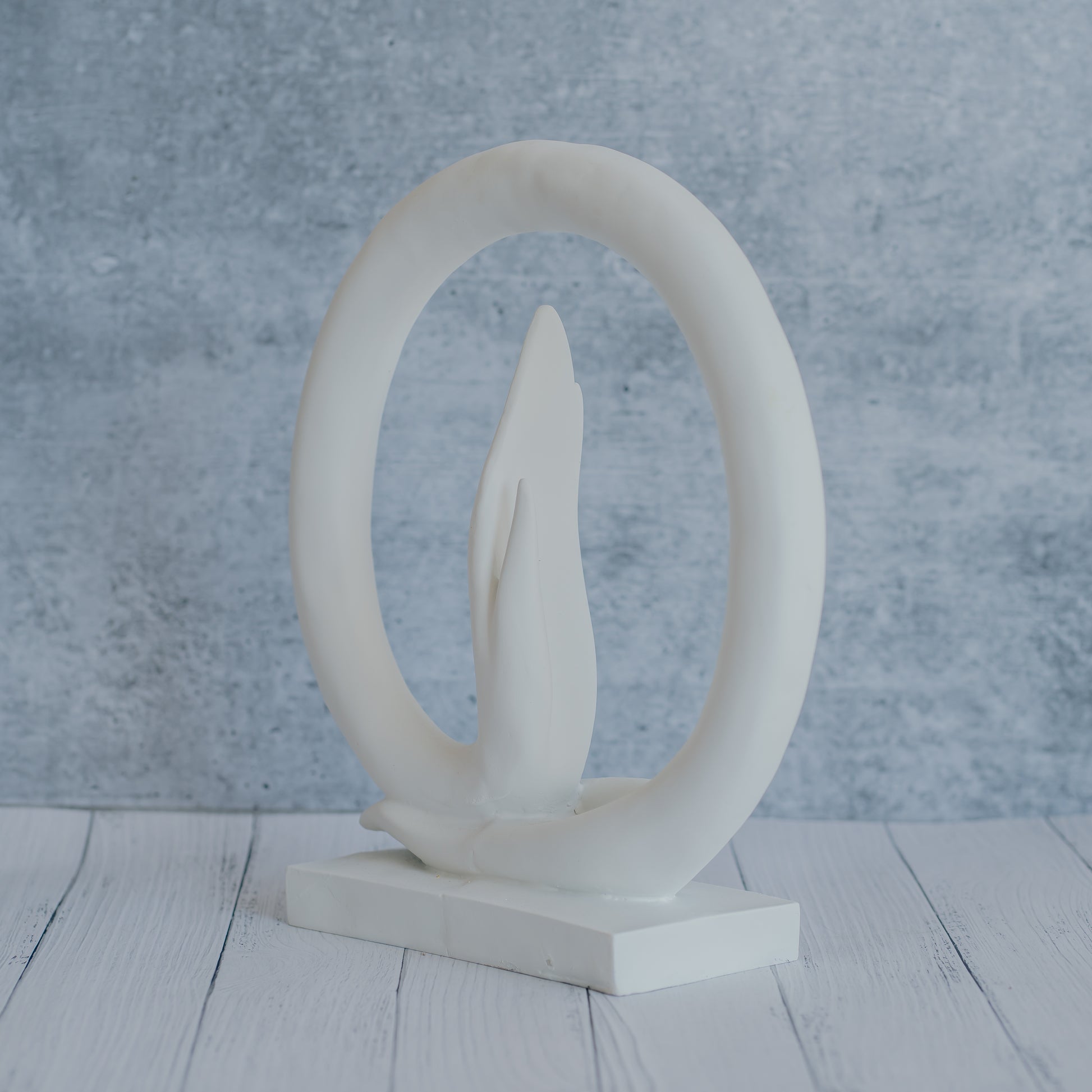 The Ring Hand Abstract Art Table Accent -WH Dekspace