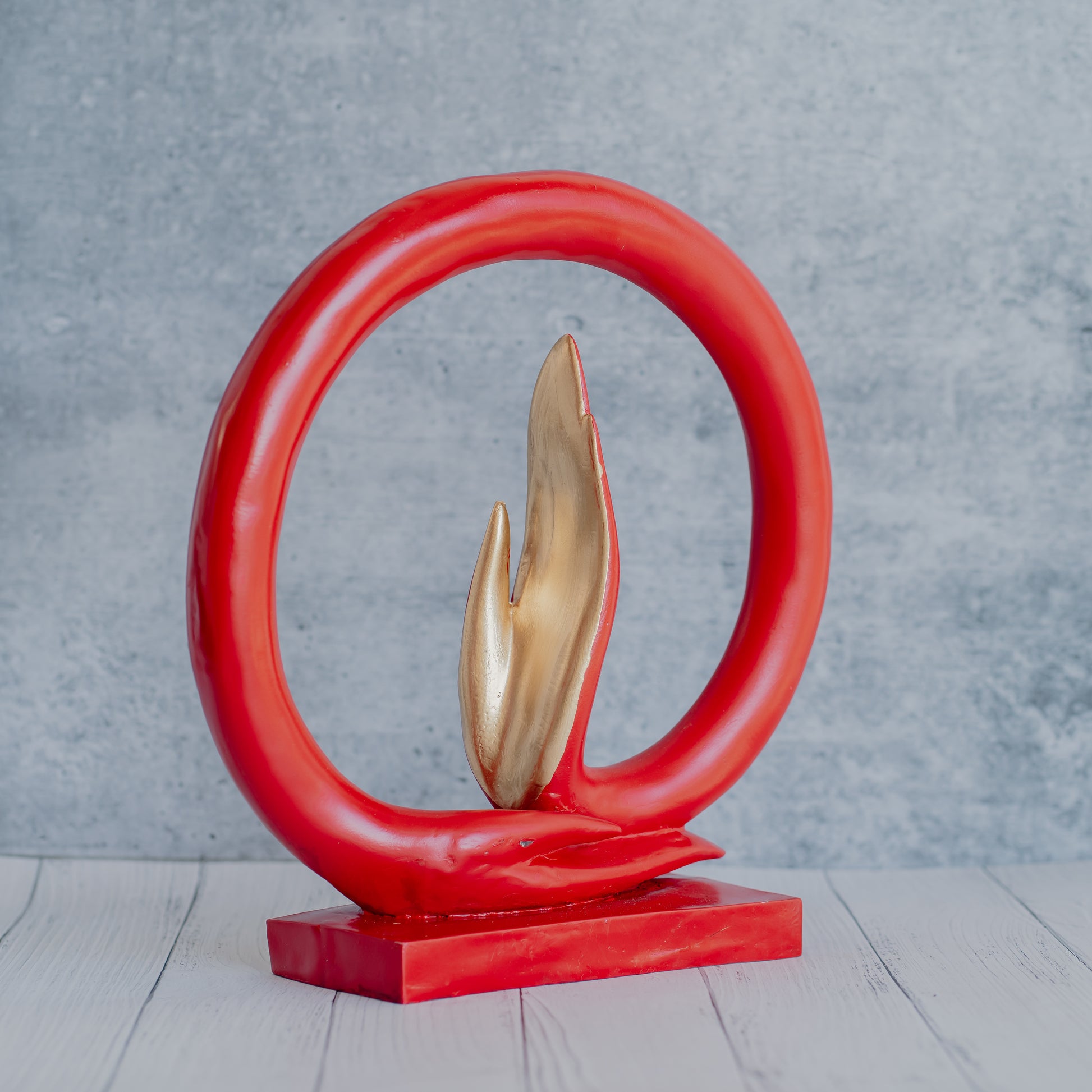 The Ring Hand Abstract Art Table Accent -RD Dekspace