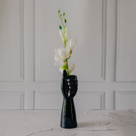 HAND DRY VASE Black Dekspace