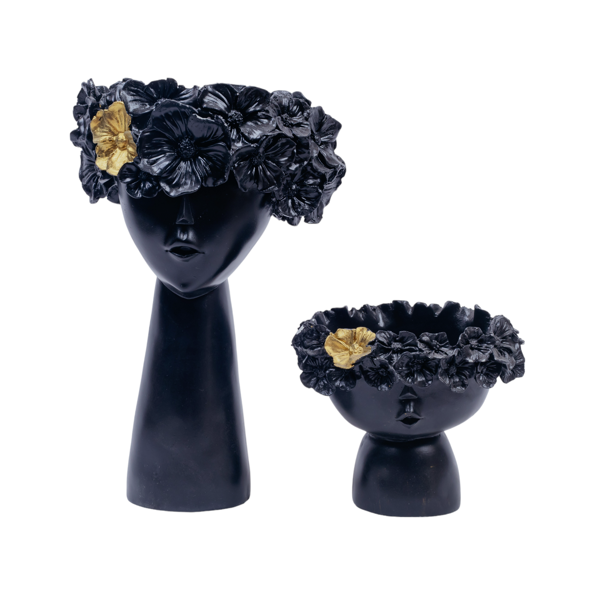 Flower Head Lady - Set of 2 Dekspace