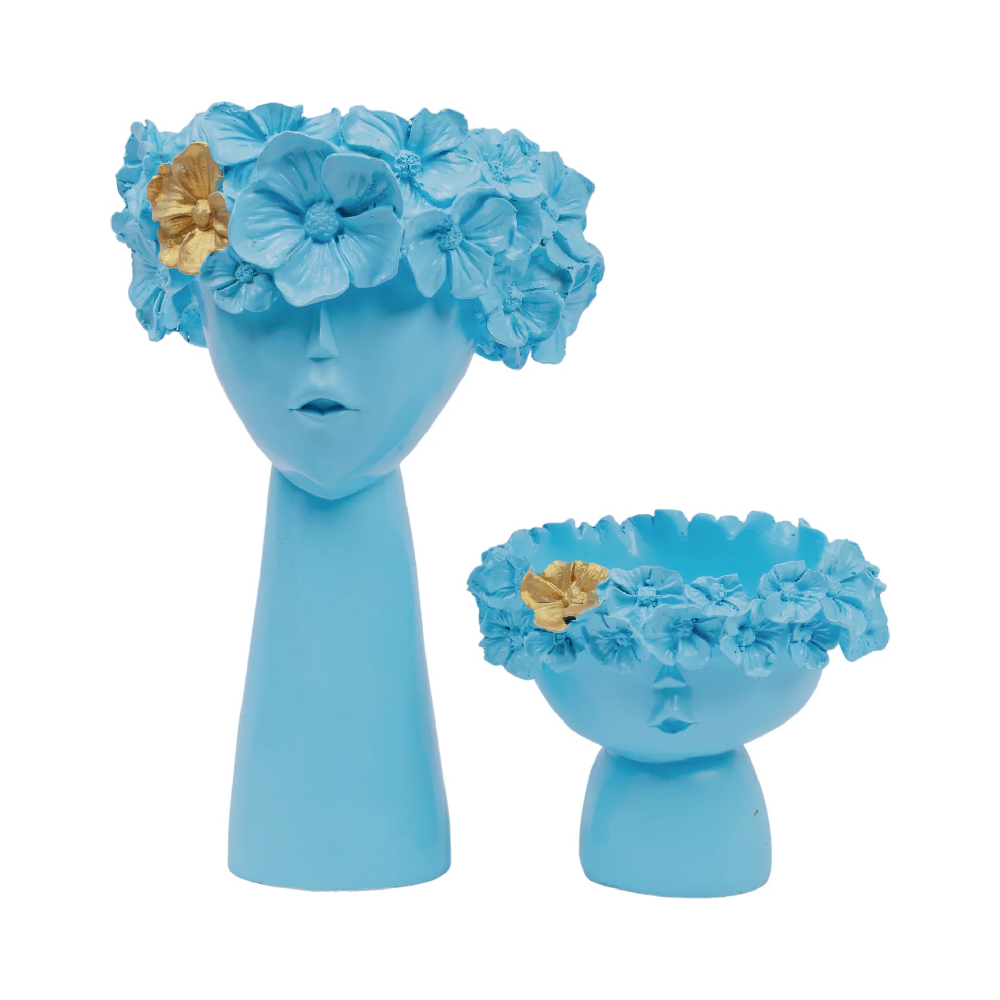 Flower Head Lady - Set of 2 Dekspace