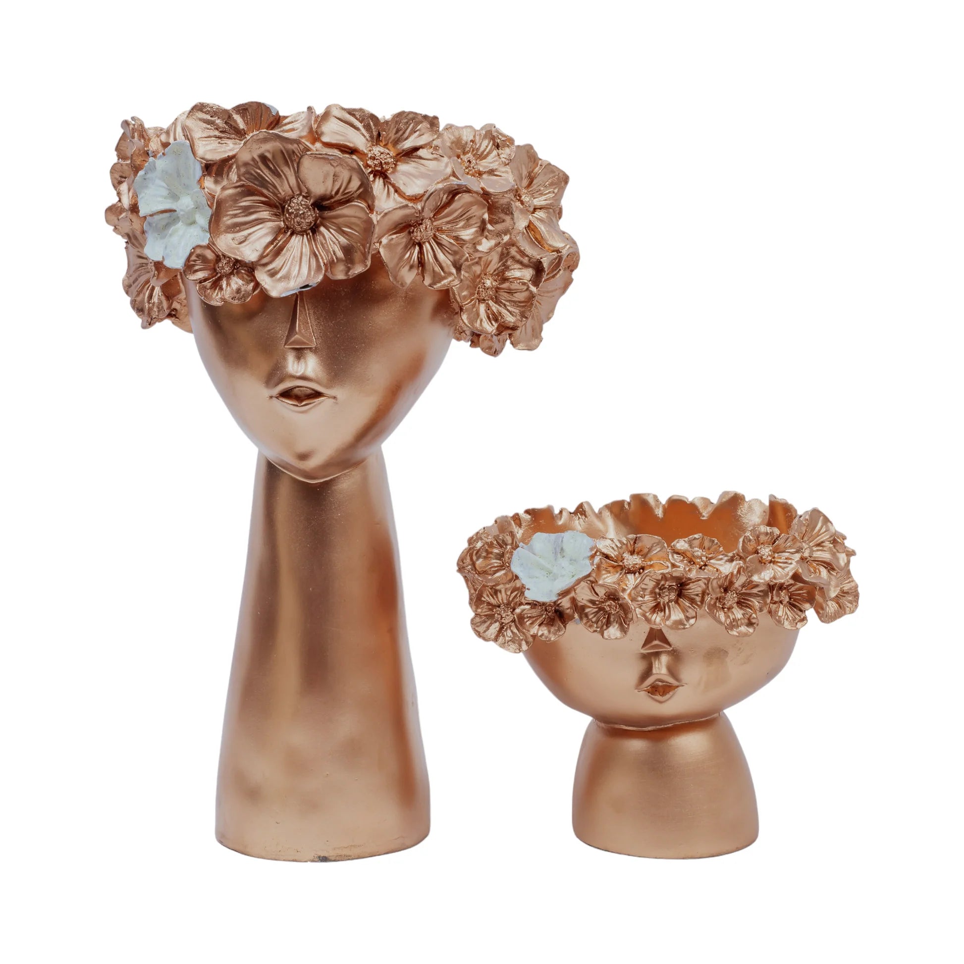 Flower Head Lady - Set of 2 Dekspace