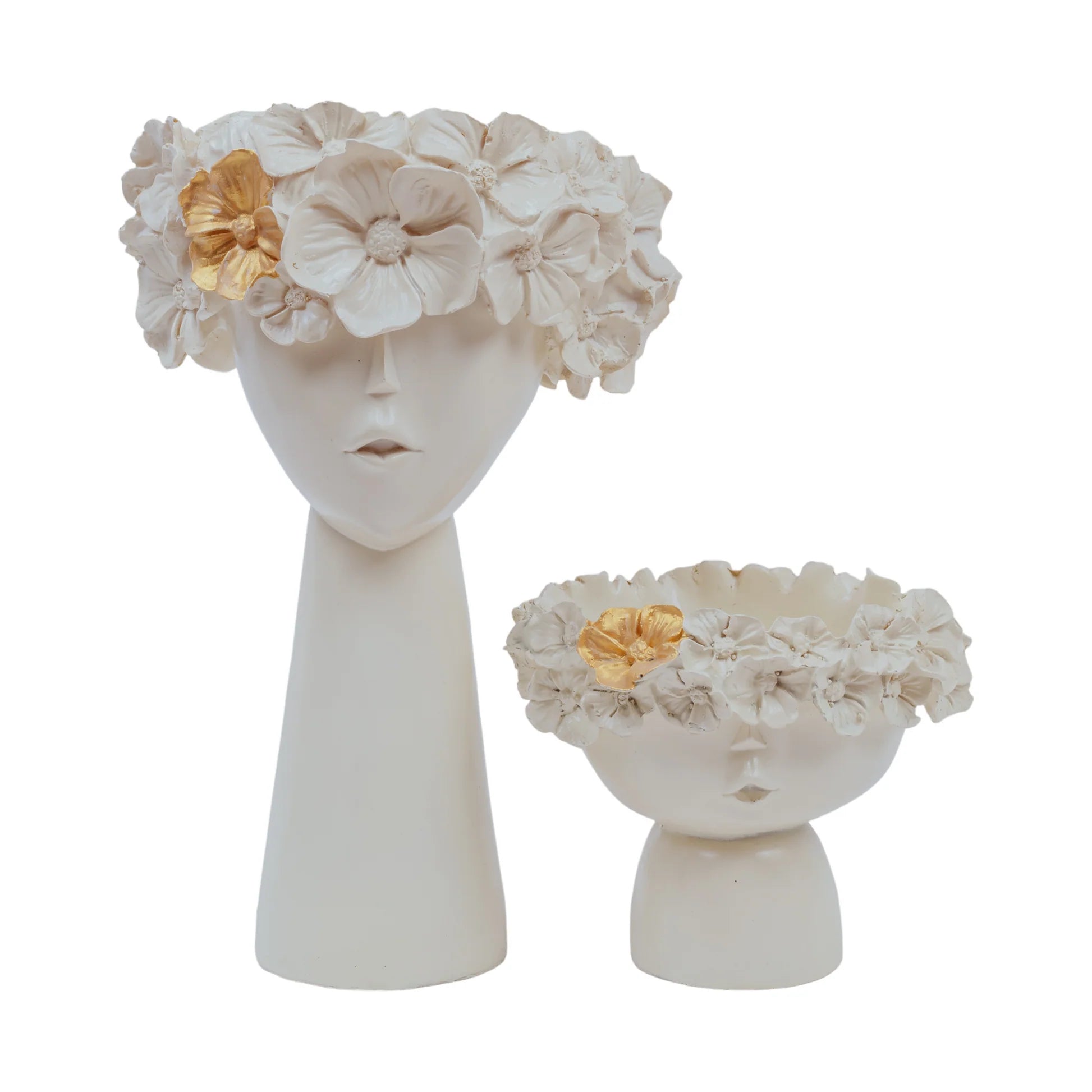 Flower Head Lady - Set of 2 Dekspace