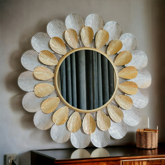 Floral Radiance Wall Mirror Dekspace