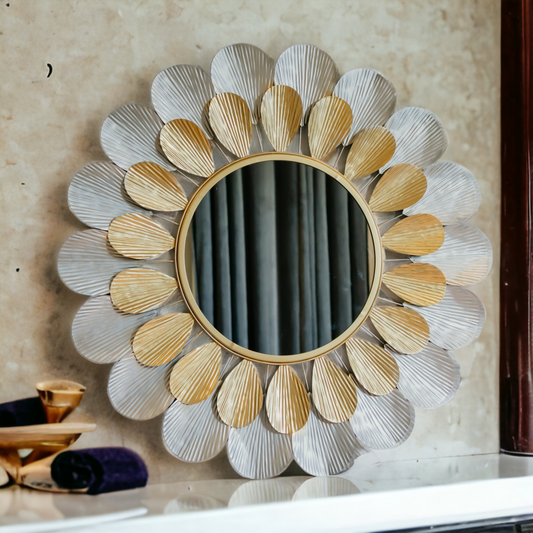 Floral Radiance Wall Mirror Dekspace