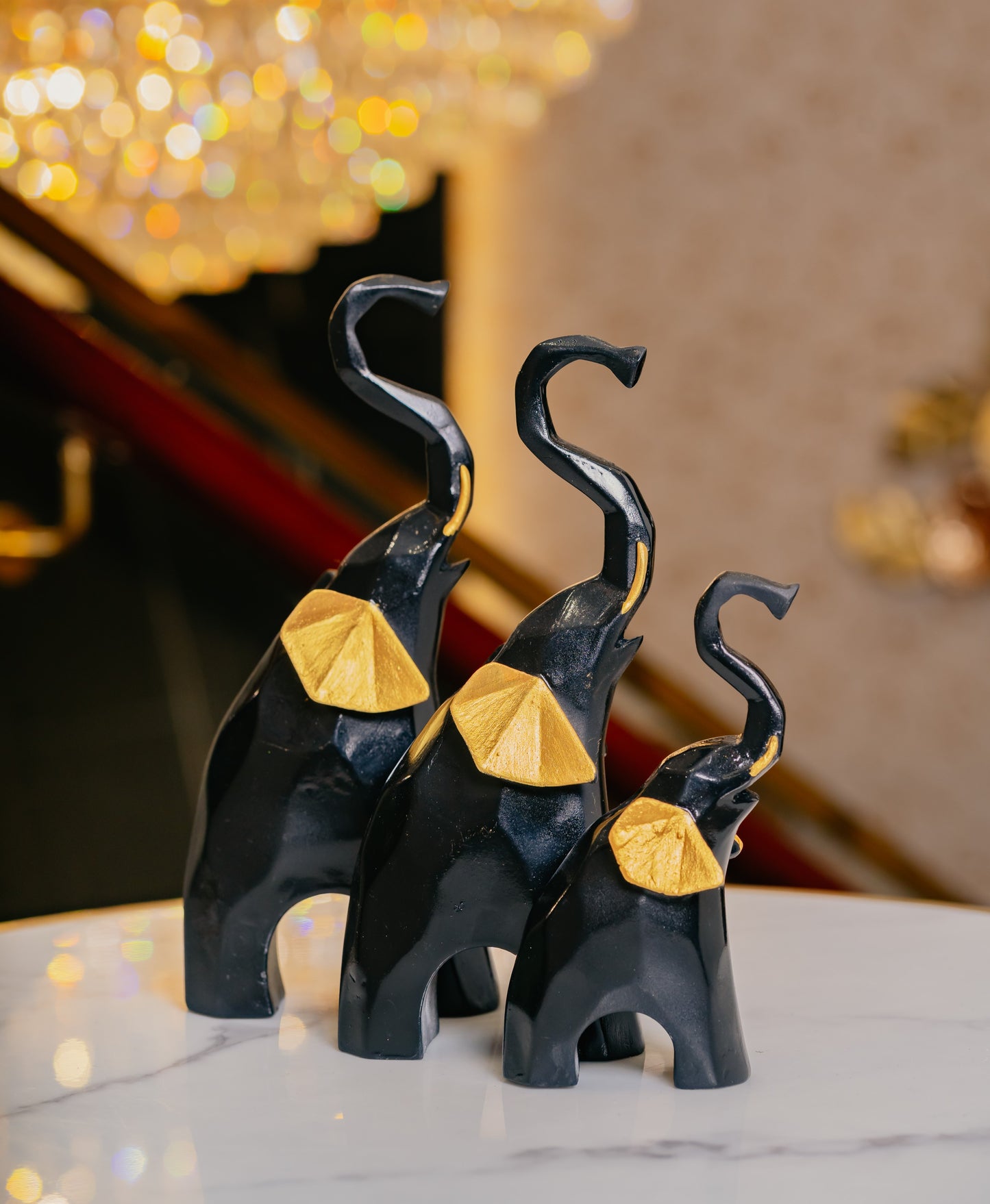 The Trumpeting Elephants - Set of 3