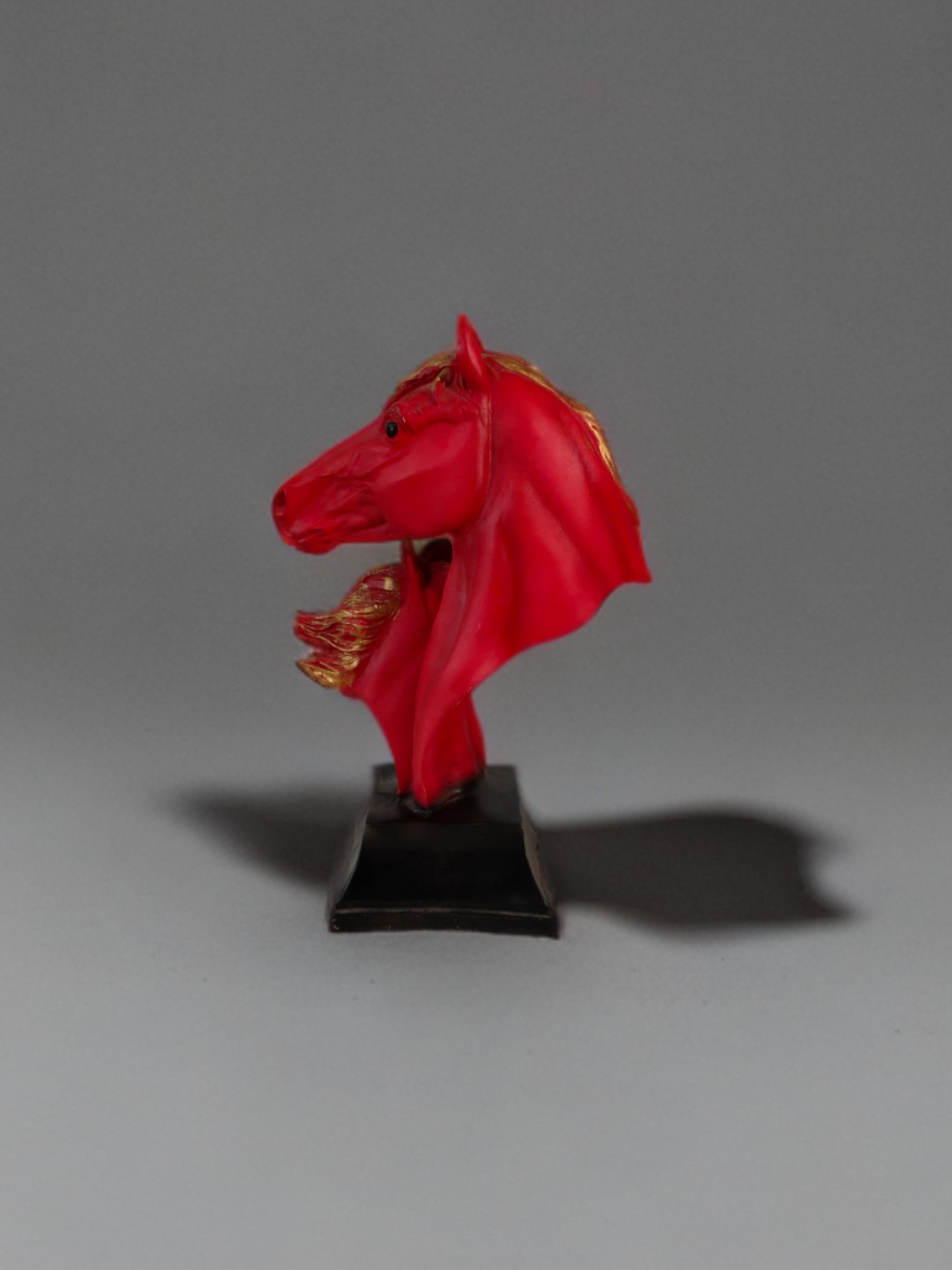 Horse Couple Bust Table Figurine