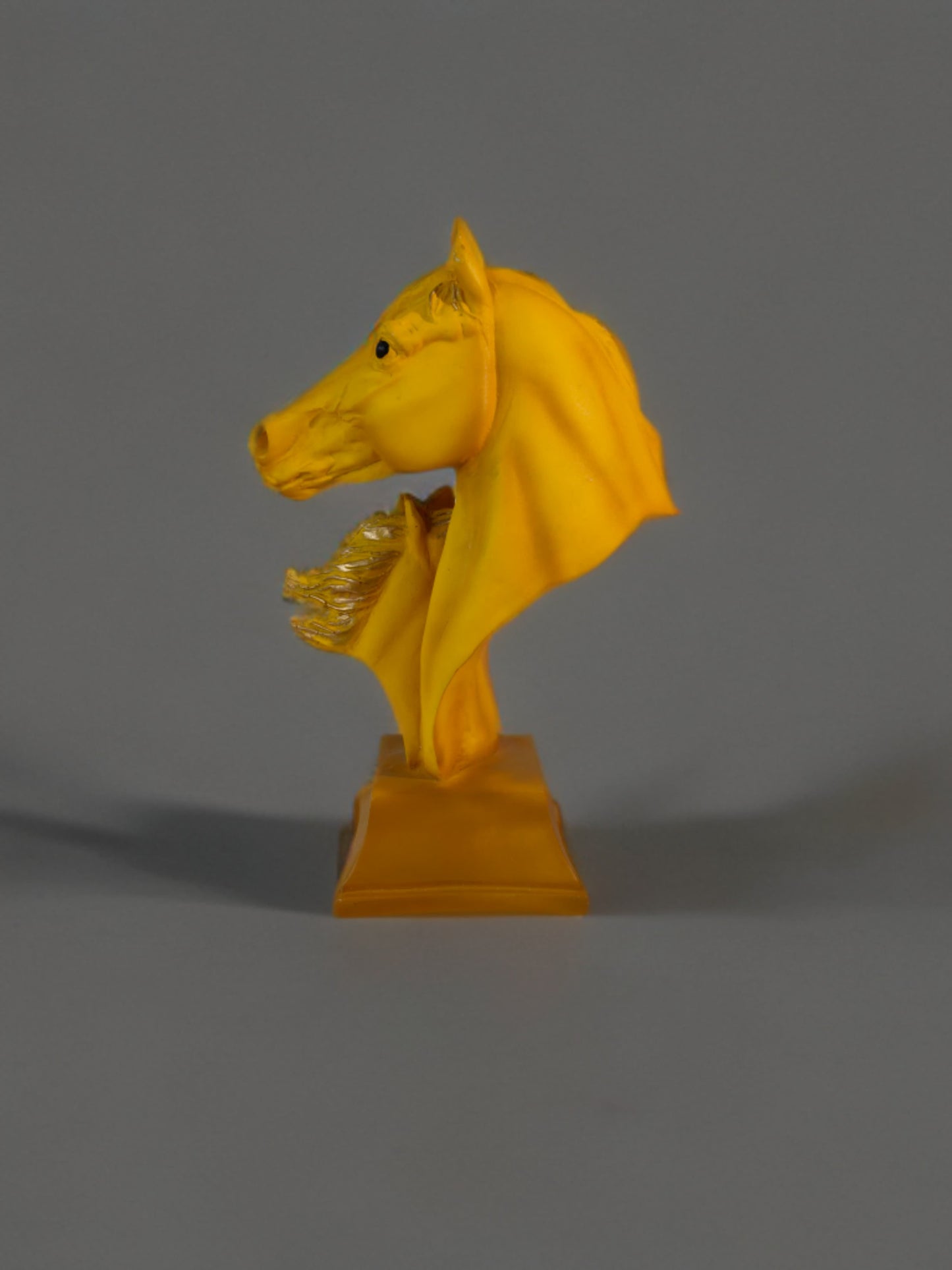 Horse Couple Bust Table Figurine