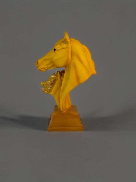 Horse Couple Bust Table Figurine