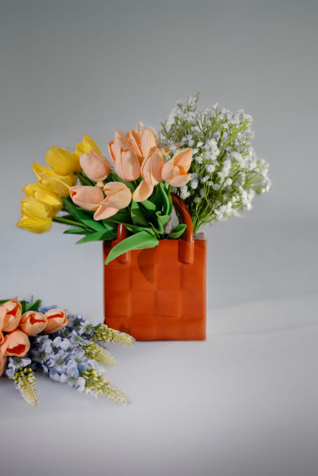 Brown Handbag Vase Dekspace