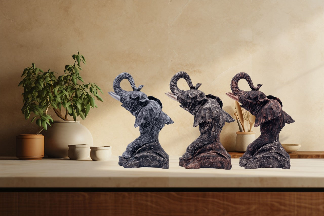 Elephant Bust Abstract Table Accent Dekspace
