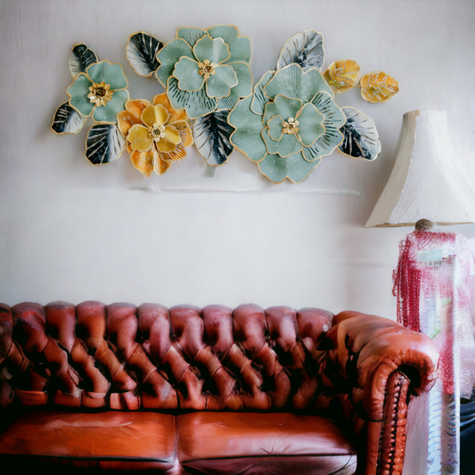 Floral Metal Wall Art Dekspace